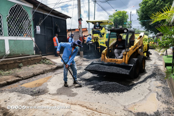 Programa Calles para el Pueblo alcanza 50% de avance con 616 cuadras atendidas en Managua