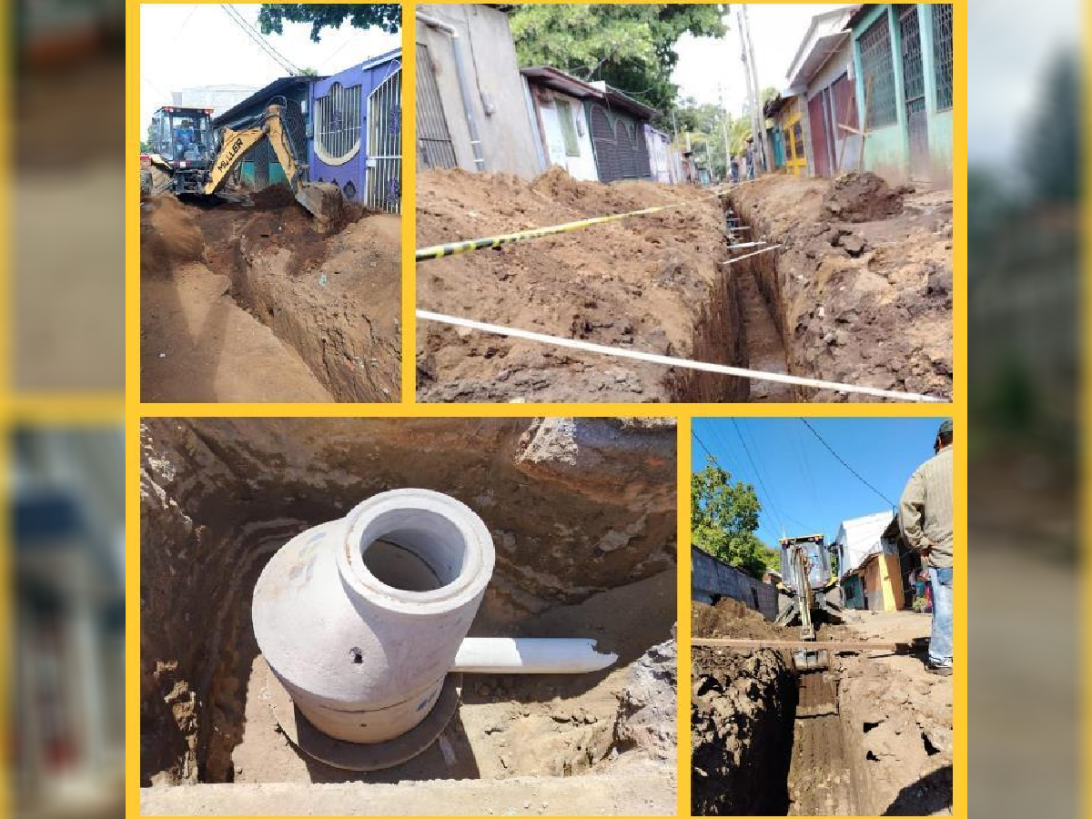 Saneamiento en barrio Milagro de Dios, Managua