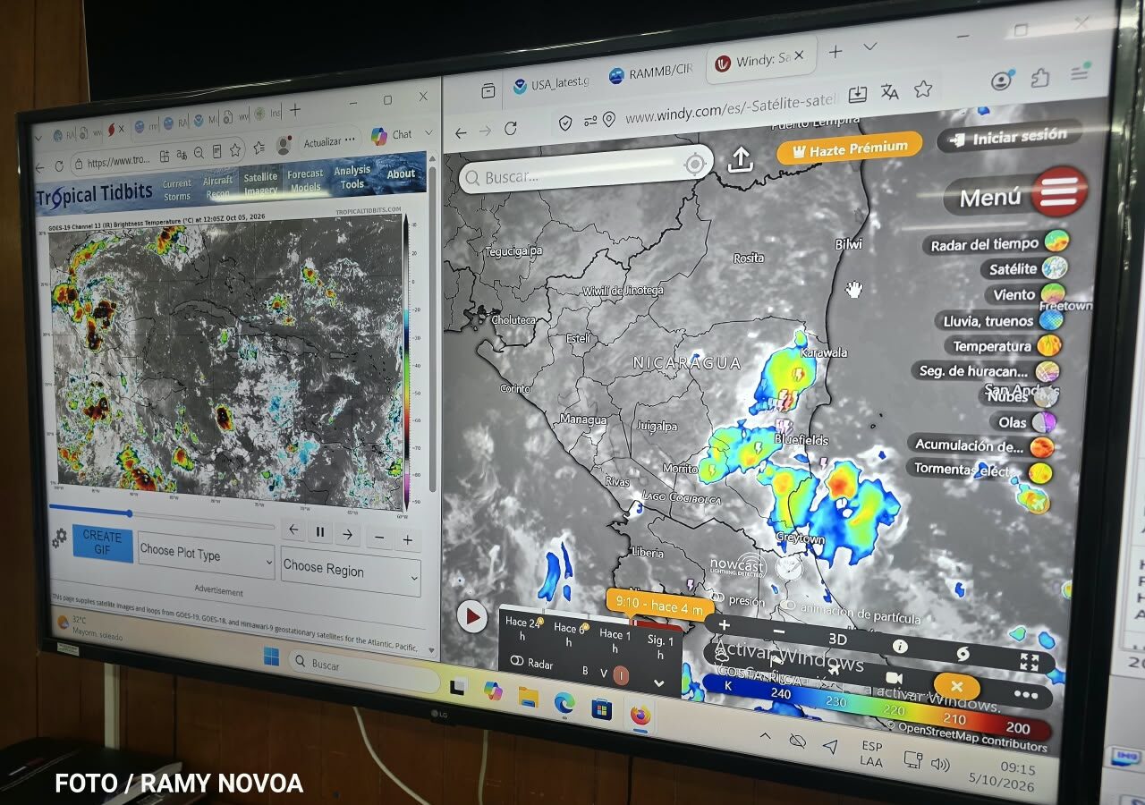 Dos ondas tropicales influirán en las condiciones del tiempo en Nicaragua
