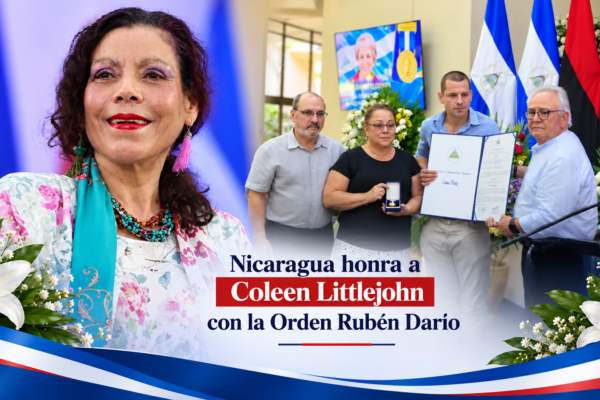 Nicaragua entrega Orden Rubén Darío a hijo de Coleen Littlejohn