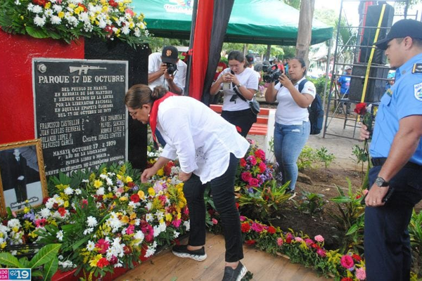 Compañera Rosario anuncia homenajes a héroes de Masaya y reafirma compromiso con la paz